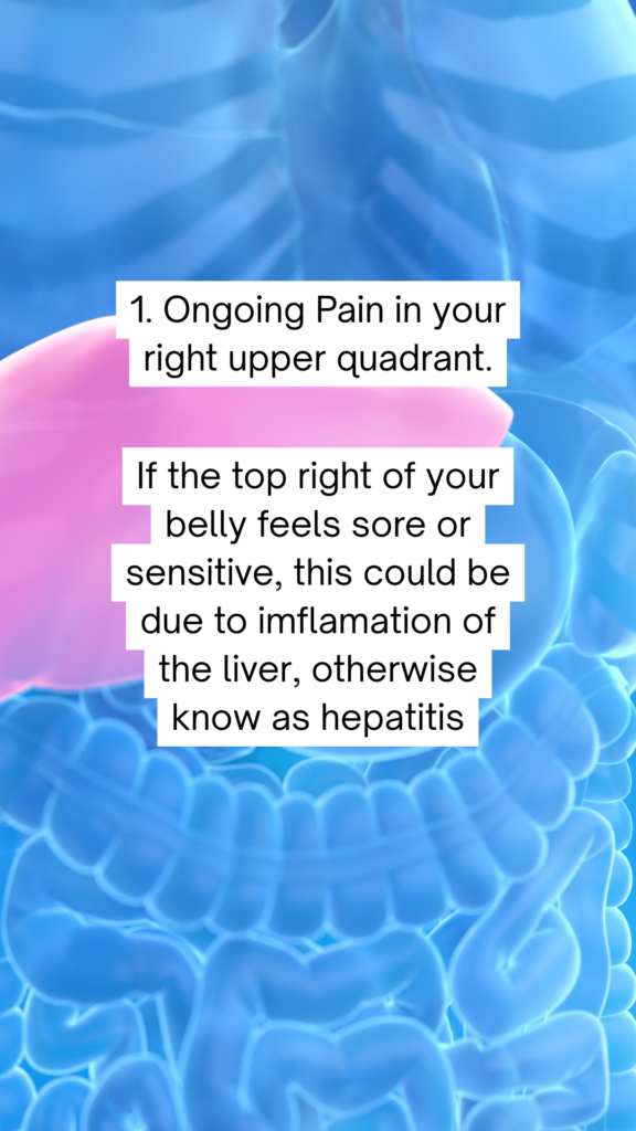 warning signs of liver damage